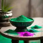 BRIGHT BLOOM Natural Organic Dark Green Gulal 250gm Holi Color Powder Pack of 1 (Green, 250 g)