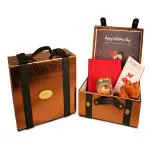 ZOROY Luxury Chocolate Valentines Love Mini Suitcase Gift Hamper For Girlfriend | BoyFriend Gifts For Wife | Husband | Love Message Chocolates | Chocolate Hamper For Couples