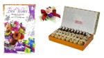 Feastive Celebrations Bikanervala Mithai Exotica, Flower Spray And Best Wishes Card, 1000 Gm