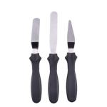 KUNYA 3-in-1 Cake Icing Spreading Leveling Smoothing Spatula Knife Set, Multicolor