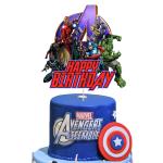 Zyozique Super Hero Cake Topper, Super Hero themed party cake decorations