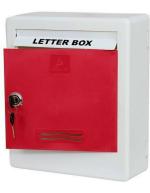 Aura Plast Red Plastic Wall Mounted Mailbox