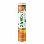 Greeni Vitamin C Immunity Power (Orange Flavour) | 15 Effervescent Tablets with Vitamin C, Amla, & Zinc for a Strong Immune System | Nutraceutical Formula for Overall Health Benefits
