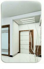 KRUPASAGAR MART RECTANGLE SHAPE STICKER MAGIC MIRROR Bathroom Mirror Unbreakable Square Shape Plastic Sheet Mirror [Pack Of 1]