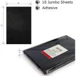 StealODeal Black Self Adhesive Foam Sheets A4 Size With Zig-Zag Scissor