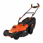 Black Decker Comfort Grip Black and Orange Grassbox Capacity Lawn Mower with Bike Handle