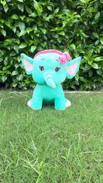 Lil'ted Super Soft 40cm Height Stuffed Cute pretty elle Soft Plush Toy (Green)
