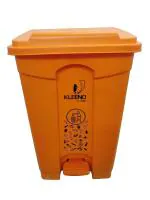 Cello Strong Plastic Step-On Pedal Garbage Dustbin 60 Ltr, White