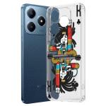 Fashionury Back Cover for Realme Narzo N63 Designer, Printed,Transparent,Flexible, Silicon -D3118