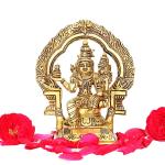 Aalayam Selveer High Quality Brass Swarna Akarshana Bhairava Statue (13 x 6 cm)