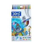 Doms 14 Shades Brush Pen Box Pack | Free Canson Montval 5 Sheets Inside | Pack of 1