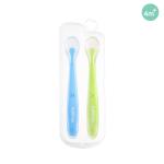Rabitat Soft & Flexible Silicone Spoons - Green/Blue