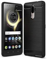 Leyon Black Rubber Back Cover For Lenovo K8 Note