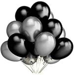 FANEX Solid Latex Party Metallic Balloon (Pack of 50)