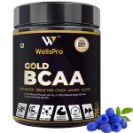 WellsPro Gold BCAA 4:1:1 Blue Raspberry Powder 250 g