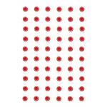 Vama Fashions Golden Crystal White Diamond Red Lal Stone Bindi Sticker for Girls - 60Bindis Forehead Red Bindis