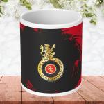 NH10 DESIGNS RCB Logo Printed Coffee Mug for Boys Kids Girls Birthday Gift for Friends Mugs for IPL Cricket Lover Royal Challengers Bangalore Mugs for Gift - CRWM 35