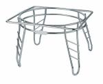 Unify Stainless Steel Matka Stand/Pot Stand/Kitchen Rack/Matka Stand for Kitchen/Kitchen Organizer/Matka Stand for Water Pot (19.5 x 19.5 x 14.5 cm), Heavy Duty, Chrome