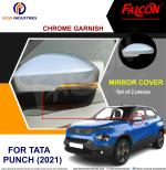 FALCON CAR MIRROR COVER CHROME FOR TATA PUNCH