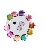 Multicolor Star Small Claw Clip 10 Pcs Mini Hair Claw Clips for Girls Baby's Clutchers for Hair