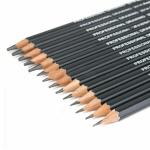 PINDIA Set of 12 Professional Drawing & Sketching Pencils (H-8B)
