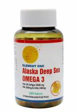 Element One Alaska Sea Deep Sea Fish Triple Strength Omega3 For For Men, Women Sports Gym 2500mg Omega Epa 360mg, Dha 240mg, Brain Heart, Cholestrol, Skin And Eyes And Joints 60 Softgel