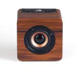 Roll over image to zoom in NB NOIZZYBOX Cube S Premium Wood Finish Portable Wireless Bluetooth Speaker and Fm Radio with 8W Output, HD Sound Portable Speaker Bluetooth 5.2 EDR, USB/TF Card/TWS