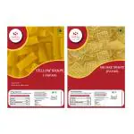 SoftArt Home Made Yellow Shape Fryums, and Square Shape Fryums(50g Each)