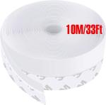 Crevizon 45 mm Door Tape Windproof Insect-Proof Window Insulation Adhesive Tape-White[10 m/32.80 ft]