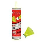 Kamachi K-333 Nylon Shuttlecocks (Yellow) Pack of 6 Shuttles