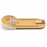 Channapatna Toys Miniature Bowling Ball Game| Desktop Office Indoor Games|