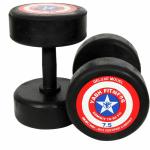 Yash Fitness 75 KG (75X2) RUBBER DUMBBELL Fixed Weight Dumbbell (20 kg)
