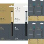 PARKER Beta Premium Gold/Silver (Combo of 2 pen & 4 refills) Ball Pen