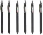 Pentel EnerGel Click 0.7MM Roller Gel Pen | Quick Dry Ink For Smudge-Free Writing | Lightweight Gel Pen For Smooth Writing Experience | Black, Pack of 10 (BL437)