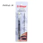Shingar Silky Natural Black Eyebrow Pencil With Vitamin E - Black|Creamy Texture|2g each| Pack of 10