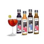 Swa Artisanal Syrups Gin Cocktail Mixers Combo, Makes 48-60 Drinks, Syrups, 250 Ml (Pack Of 4)