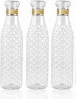 Niyara enterprise Water bottle Crystal Clear Water Bottle for Fridge,Home,Office,Gym 1000 ml Water Bottles (Set of 3, Multicolor)