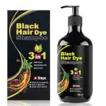 Vivaglo 3 in 1 Hair Dye Instant Black Hair Shampoo for Women & Men Organic Shampoo Herbal 3 in 1 Hair Dye Instant Black Hair Shampoo for Women & Men 100% Coverage Shampoo 300ml (Pack Of 1)