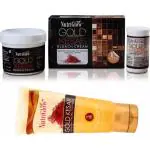 NutriGlow Gold Kesar Bleach (43gm) With Gold Kesar Facial Cleanser With Kesar Extracts For Glowing Skin 65ml (Pack of 2)