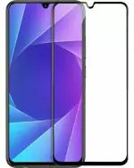 ALOMPIK vivo V13 Black Anti Scratch Edge To Edge Tempered Glass