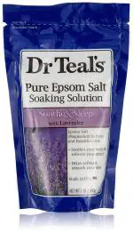 Dr Teal'S Pure Epsom Bath Salt Soak, Smoothe And Sleep With Lavender, 450 G