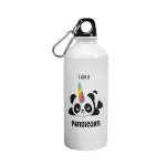 Morons White Aluminium I Am A Pandicorn Printed Panda Sipper Bottle, 600 Ml