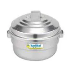 MACclite - kyyte Aluminium Anodised Idli Maker, Non-Whistling Traditional Idli Cooker, Idli pot, Idli Steamer, Vegetable steamer, Cooking 12 Idlis, Size 12, Silver Color, Gas Stove Compatible Only