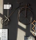 SMAART CRAAFTS Medieval Retro Cycle Wall Art Metal Wall Décor | Rustic Finish | Anti Rust Powder coated | Premium Design Wall Hanging For Living Room And Bedroom | Size - 127cm x 86cm |