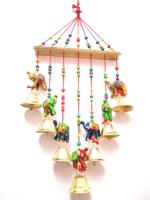 Fashion Bizz Multicolor Elephant Door Hanging Windchime