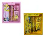 Vinmot Princess & Minion Stationery Set with Geometry, Pencils, Eraser, Scale, Sharpener, Crayons