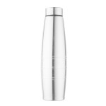 Tribbo Stainless Steel Water Bottle 1 litre, Water Bottles For Fridge, School,Gym,Home,office,Boys, Girls, Kids, Leak Proof(SILVER,1000 ML, SET OF 1, Model-CURVE)