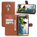 EXCLESIOR Asus ZenFone 3 Deluxe ZS570KL (5.7 Inch) Brown Shockproof, Kickstand, Card Slot, Leather Wallet Flip Case Cover
