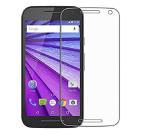 Vizio Moto G3 Transparent Tempered Glass Touch Sensitive and Anti-Shatter Screen Protector with Wet and Dry wipes