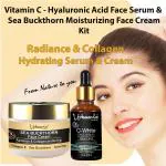 Urbaano Herbal Dark Spot Reducer Face Cream & Serum, Vit C,E, Hyaluronic Acid & Sea Buckthorn Oil